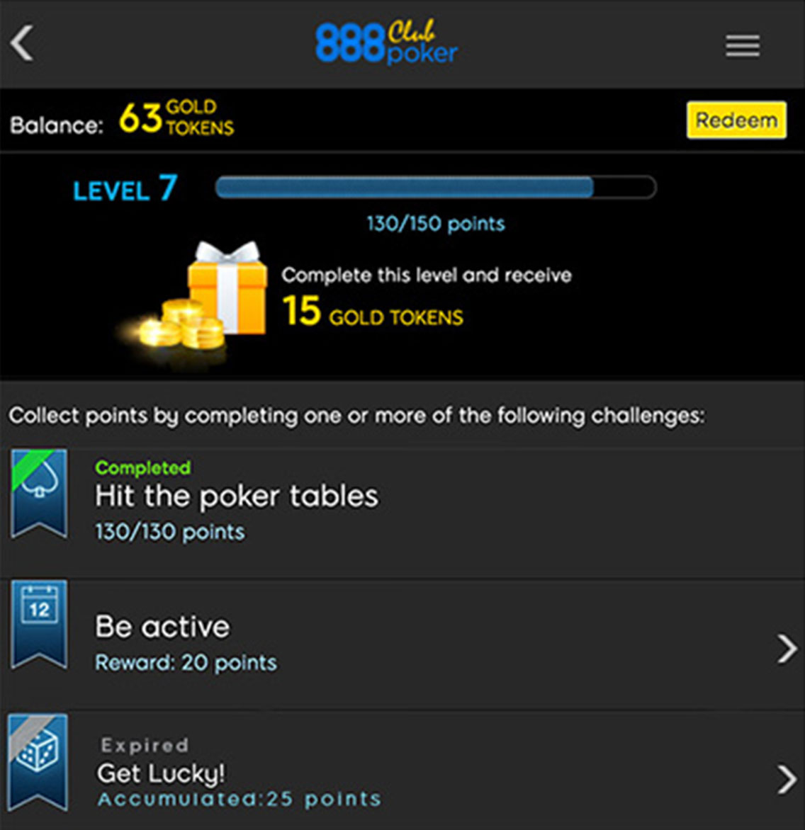 When you have an active Challenge, you will be able to see your progress right next to the description of the Challenge.
