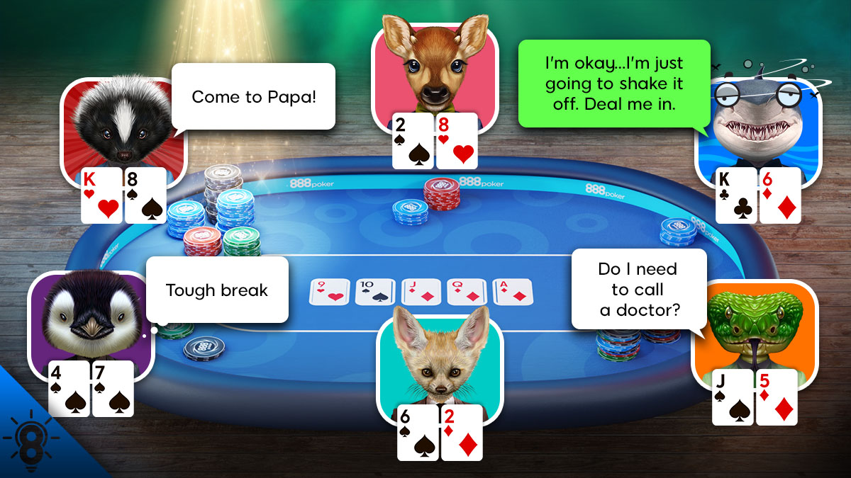 – (SB) – The player one seat to the left of the Button, contributing the small blind.